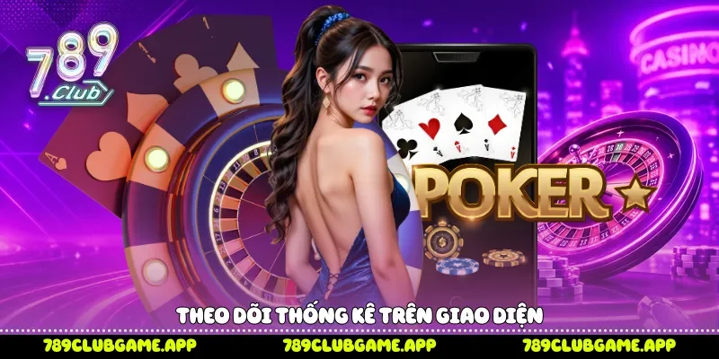 Theo dõi thống kê trên giao diện 